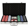Teddies Poker sada 300 ks + karty + kocky v hliníkovom kufríku 8592190865795
