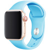 eses Základný silikónový remienok pre Apple Watch 42 mm/44 mm/45 mm/46 mm/49 mm - veľkosť S/M Farba: pastelovo modrá