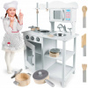 Detská kuchynka Ricokids 7835 (DREVENÁ KUCHYŇSKÁ SET PRE DETI, VEĽKÝ RETRO VARIČ, HORÁKY + PRÍSLUŠENSTVO)