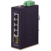 Planet IGS-510TF Priemyselný Switch 4x 1000Base-t, 1x SFP, dual power, 9-48VDC, -40 +75 ° C