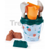 Vedro set s krhlou Rytieri Knights Beach Summer Écoiffier 17 cm s lopatkou a 2 formičkami v tvare hradu od 18 mes