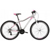 Horský bicykel - Kross Lea 2.0 26 2022 strieborná / biela / ružová rohož (Kross Lea 2.0 26 2022 strieborná / biela / ružová rohož)