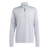 adidas Own The Run Half-Zip Running Top Mens Halo Silver XL