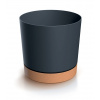 Prosperplast Kvetináč TUBO PM DPOD130 12,8cm antracit s miskou naturo