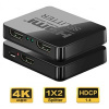 PREMIUMCORD HDMI splitter 1-2 porty, s napájením z USB, 4K, FULL HD, 3D khsplit2c