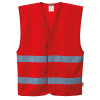 PORTWEST HI-VIS IONA F474 / Vesta s reflexnými pruhmi - červená L/XL