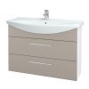 Dreja Umývadlová skrinka TAKE IT SZZ2 105 - N01 Biela lesk / Úchytka T04 / N07 Stone