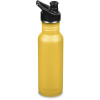 Nerezová fľaša Klean Kanteen Classic Narrow 18oz (w / Sport Cap) - Old Gold 532 ml uni