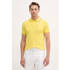 Polo tričko United Colors of Benetton pánske, žltá farba, jednofarebné, 3F9HU302E XL