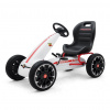 Detská šliapacia motokára Go-kart Milly Mally Abarth biela , 20C51494