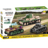 COBI 2740 World War II Set tank Renault R35, Valentine IX a Panzer I 1:48