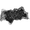 Samolepiaca diera na stenu 3d abstrakcia 95x73 cm
