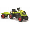 Smoby traktor na šliapanie Claas Farmer XL Žaba s prívesom zelený