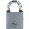 Zámok Yale Y111S/60/132/1, visiaci, železný, strieborný, 63 mm, 3 kľúče