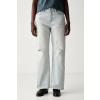 Calvin Klein Jeans rifle straight dámske LV047F724G modrá 25/32