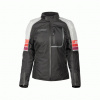 Dámska bunda YOKO BULSA šedá / čierna XXL (Moderní dámská bunda na motorku s padnoucím střihem a stylovým designem.)