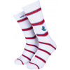 ponožky SANTA CRUZ SCREAMING MINI HAND STRIPE SOCKS White/Red Stripe 42-46