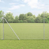 zahrada-XL Plot s stĺpmi Strieborná 1.6 x 10 m Oceľ 3351588