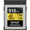 Lexar CFexpress B 4.0 Pro Gold R3600/W3300 512GB (LCXEXP4512G-RNENG)