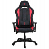 AROZZI herní židle TORRETTA SuperSoft/ látkový povrch/ černočervená (TORRETTA-SPSF-RED)