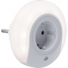 Zástrčková lampa do zásuvky Paulmann Esby noční osvětlení Plug White 0,2W 3000K Senzor
