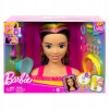 Barbie NEONOVO DÚHOVÁ ČESACIA HLAVA ČIERNOVLÁSKA