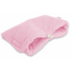 Luxusný rukávnik Velvet Baby Nellys, 40 x 20cm - sv. růžová Baby Nellys