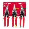 Milwaukee 48224533 Súprava nožníc 3ks ( ľavá, pravá, rovná). ~