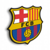 FC Barcelona Drevený 3D obraz na stenu Erb Darček Nočná LED lampa