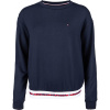 Tommy Hilfiger CN TRACK TOP tmavo modrá,biela Dámska mikina S