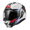 Preklápacia helma LS2 FF910 Advant II Triple biela/modrá/červená S