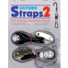 PV Popruhy CARABINER STRAPS nastaviteľné a zosilnené, OXFORD (sivé, šírka 25 mm)