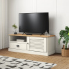vidaXL TV skrinka VIGO biela 106x40x40 cm masívna borovica - Biela - 75790-30385