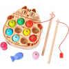 Drevené bloky hra Ryby rybolovná mačka Montessori (Drevené bloky hra Ryby rybolovná mačka Montessori)