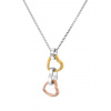 Strieborný prívesok Hot Diamonds Trio Triple Heart RG DP836