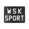 Registračná tabuľa plechová registrácia WSK SPORT čierna