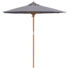 zahrada-XL Tmavošedý záhradný slnečník 217x230 cm bambus 4108086