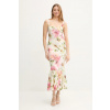 Šaty Guess FLEUR béžová farba, midi, priliehavé, W5GK20 WH4S2 W5GK20.WH4S2 S