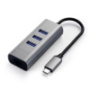 Satechi ST-TC2N1USB31AM USB kombinovaný hub sivá space; ST-TC2N1USB31AM