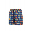 Pánske plavecké šortky Happy Shorts long SM29-48 Tmavomodrá zmes - Self 3XL tmavě modrá - vzor