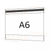 Plastová kapsa A6 na šířku typ C 1x magnet - PVC kapsa A6Š - 1x magnet - 1 ks