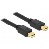 Delock mini Displayport kabel samec - samec 1 m, černý 83473 DeLock