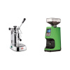 La Pavoni Professional Lusso + Eureka Atom 60, kawasaki green