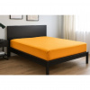 AMIDO-EXQUISIT Oranžová plachta na posteľ Jersey Superstretch Rozmer: 160/180 x 200 cm W1_181