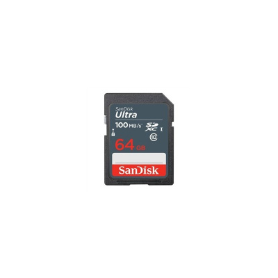 SanDisk SDXC karta 64GB Ultra (100MB/s Class 10 UHS-I) SDSDUNR-064G-GN3IN