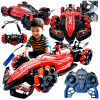Diaľkovo ovládané auto Formula 1 červené dymové efekty LED zvuky