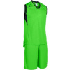 Joma Basketbalový set CAMPUS SET BASKET FLUOR GREEN-BLACK SLEEVELESS Veľkosť: 3XL