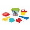 Wader Súprava na piesok 7ks plast SpongeBob 3 farby 19x27x19cm 12m+
