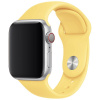 eses Základný silikónový remienok pre Apple Watch 42 mm/44 mm/45 mm/46 mm/49 mm - veľkosť S/M Farba: pastelovo žltá
