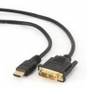 Kábel HDMI-DVI 3M (pozlátené konce)
